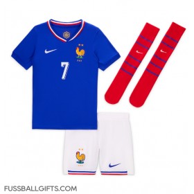 Frankreich Antoine Griezmann #7 Fußballbekleidung Heimtrikot Kinder EM 2024 Kurzarm (+ kurze hosen)